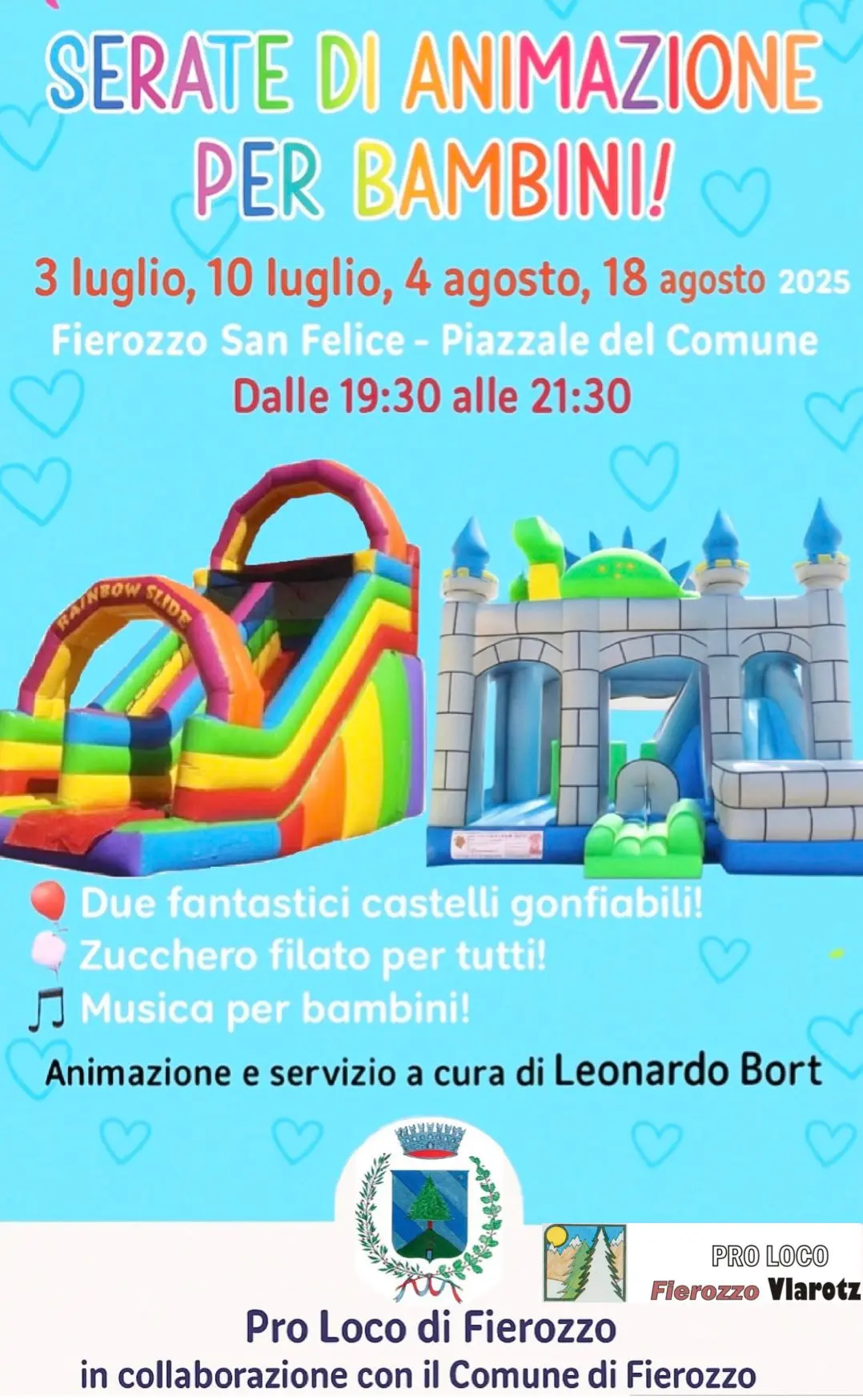 Serate di animazioni per bambini manifesto