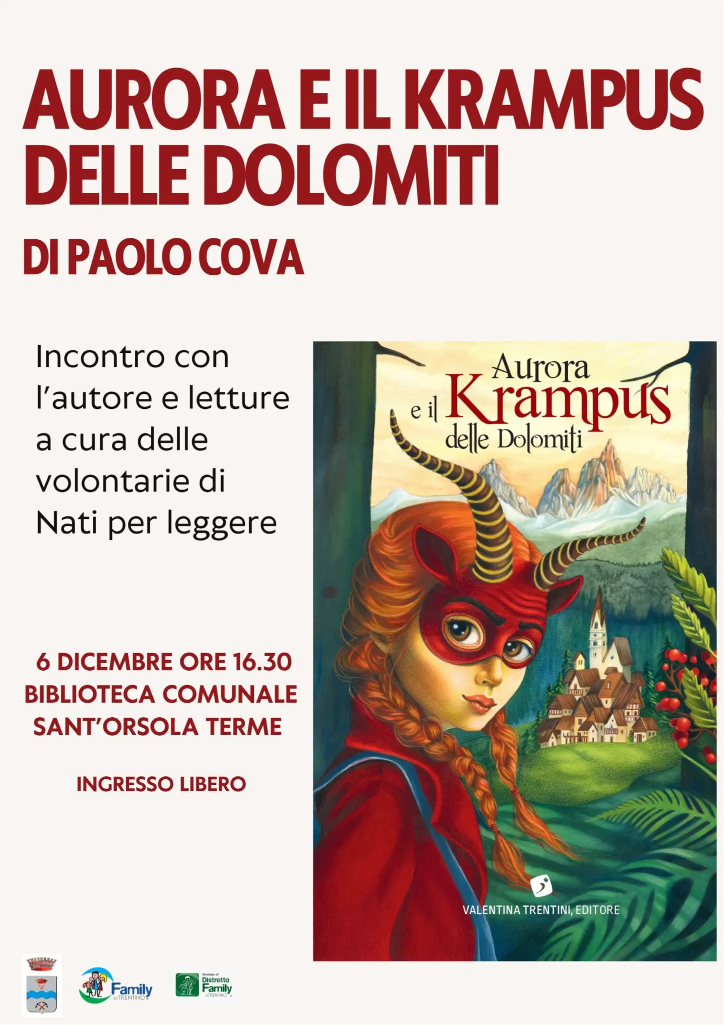 Aurora e il Krampus delle Dolomiti