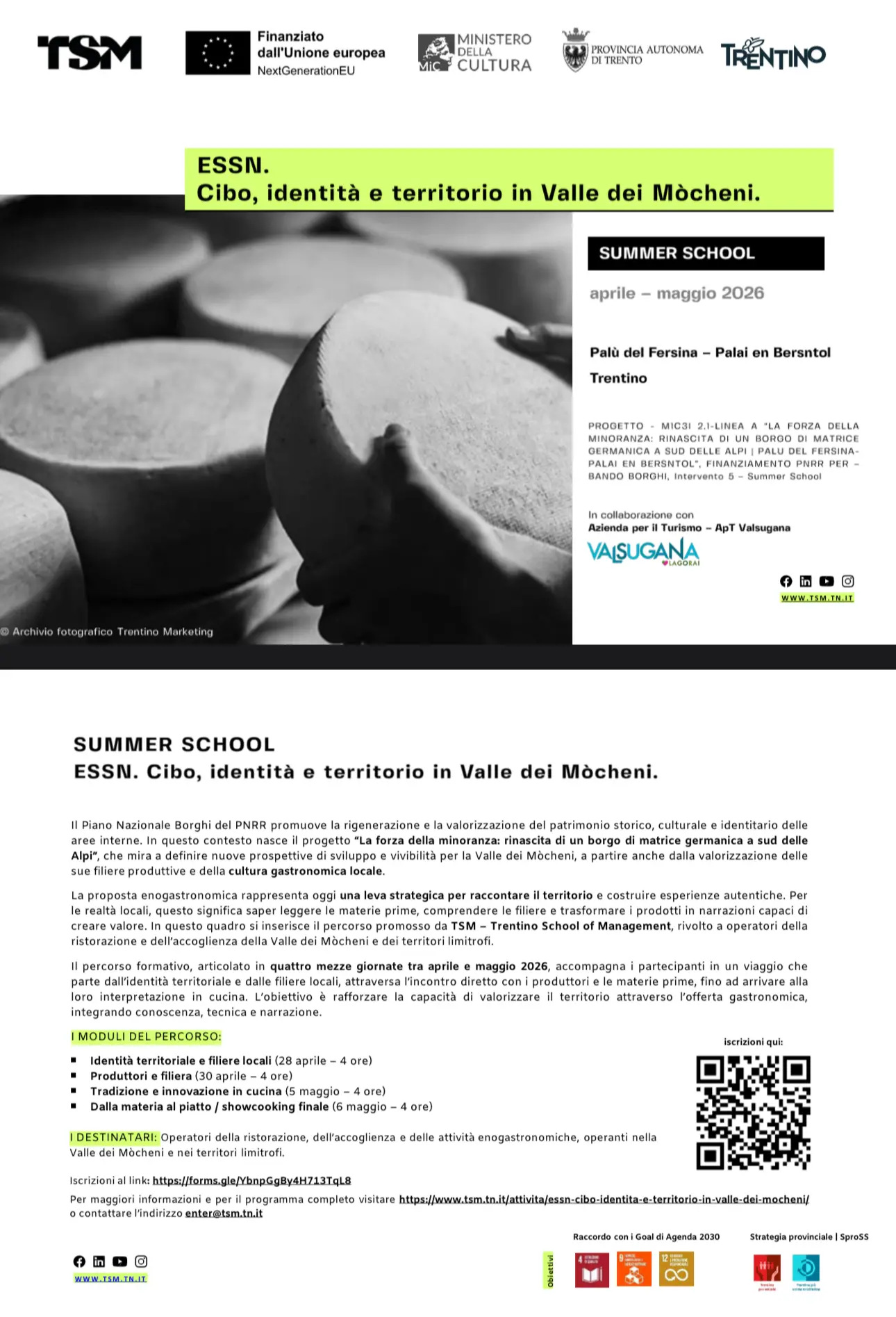 ESSN. Cibo, identità e territorio