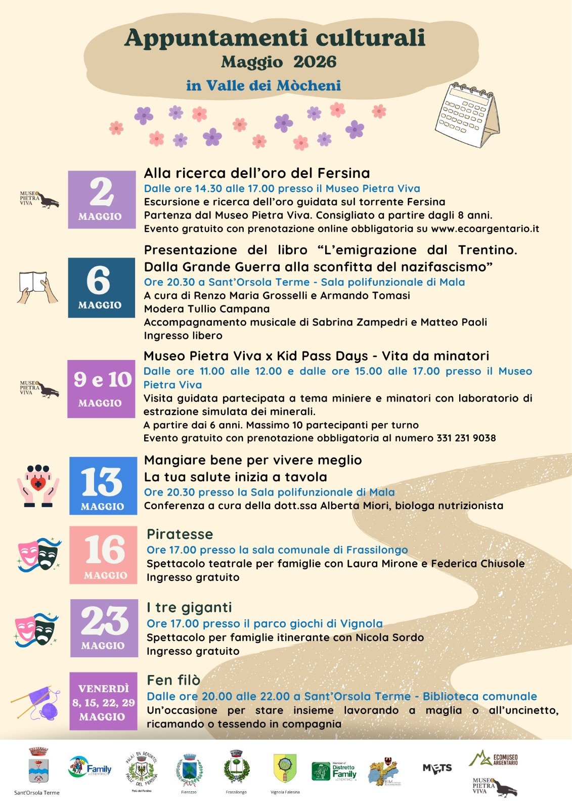 Appuntamenti culturali di maggio