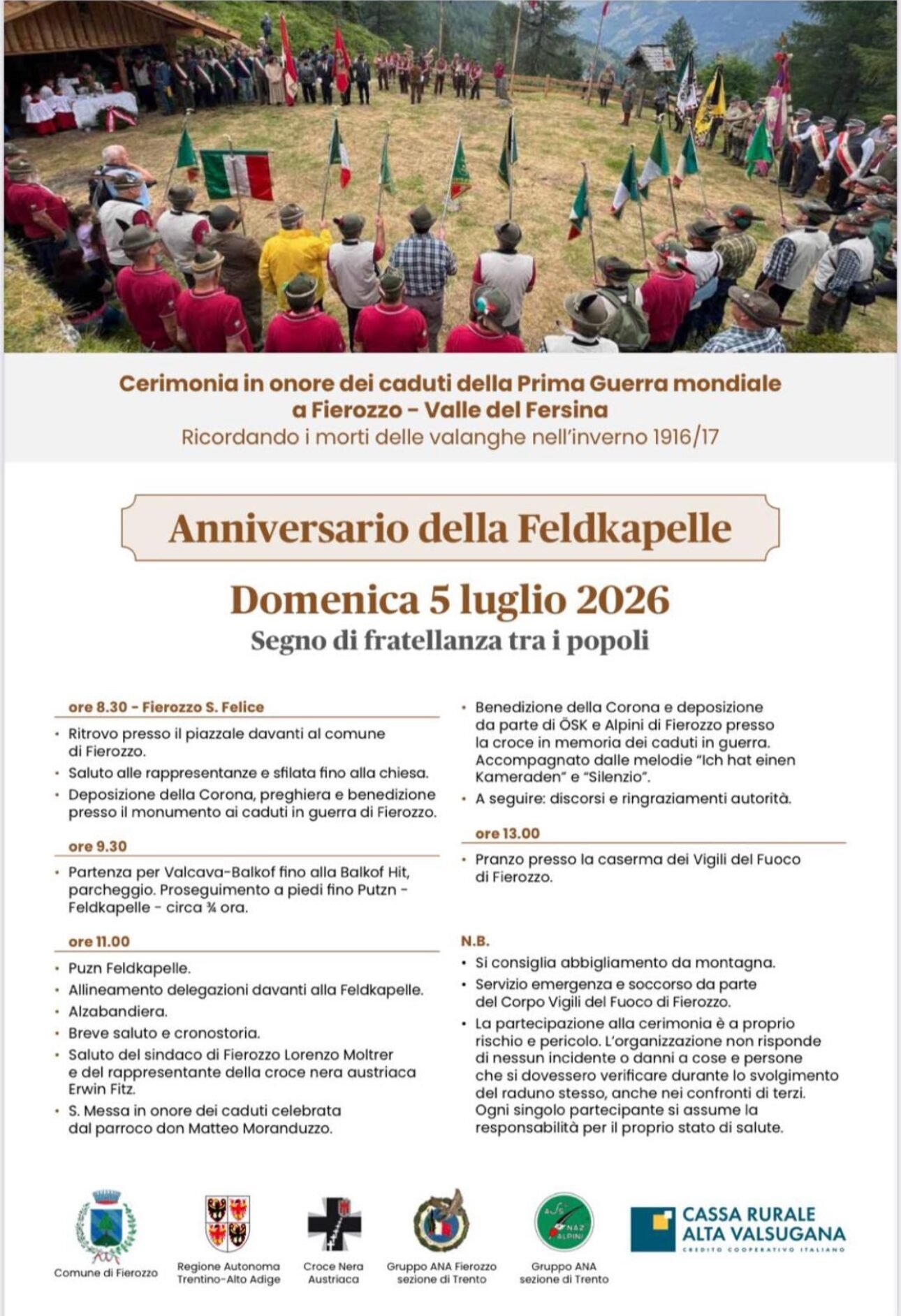 Anniversario della Feldkappelle