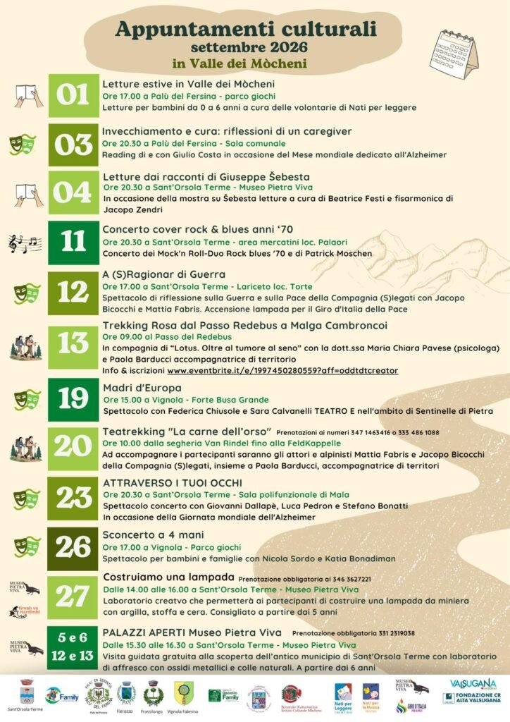 Eventi culturali di settembre