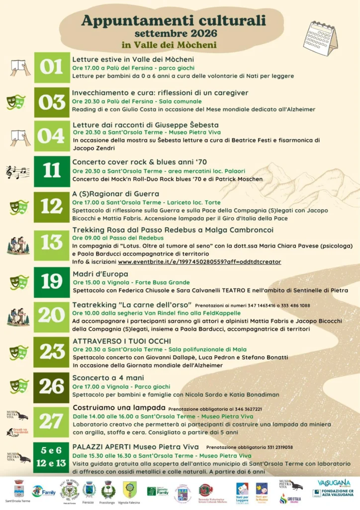 Eventi culturali di settembre